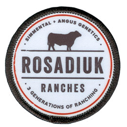Rosadiuk Ranches custom sublimated patches
